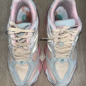 New Balance Women's Beige and Pink Sneakers